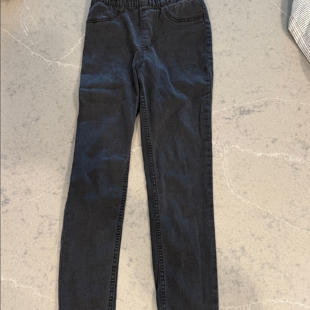 Girls Classic Black Stretchy Jeggings